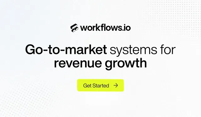 Workflows.io social preview: "Go-to-market systems for revenue growth."