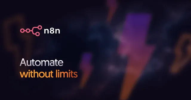 n8n logo with the line "Automate without limits."